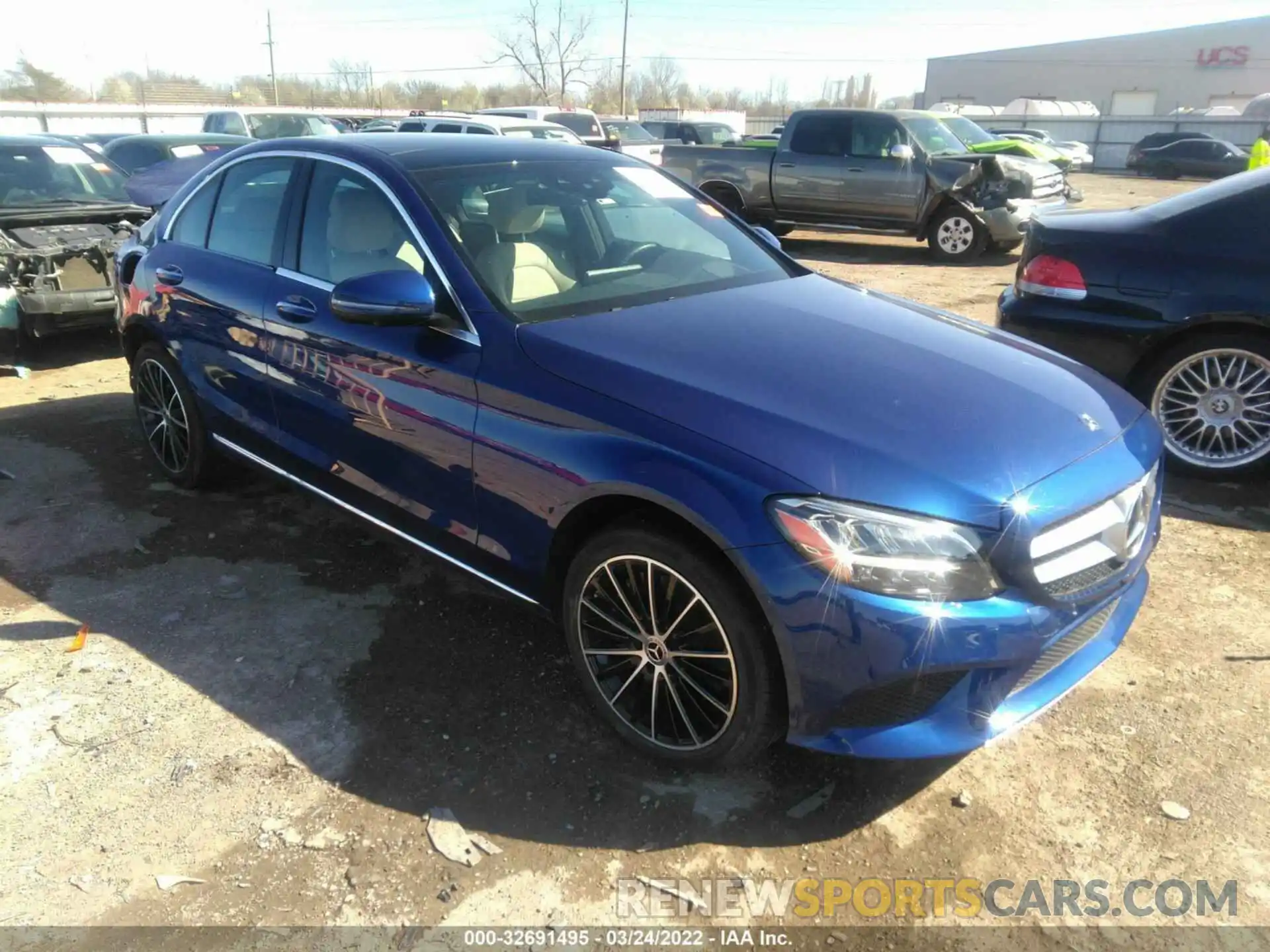 1 Photograph of a damaged car W1KWF8EB5MR647969 MERCEDES-BENZ C-CLASS 2021