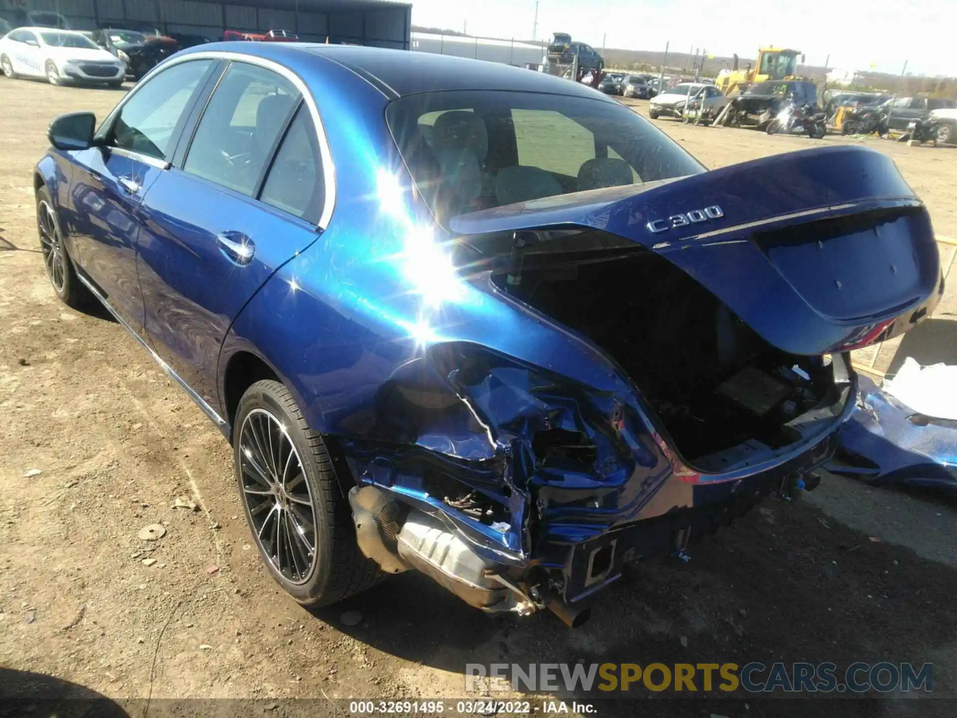 3 Photograph of a damaged car W1KWF8EB5MR647969 MERCEDES-BENZ C-CLASS 2021