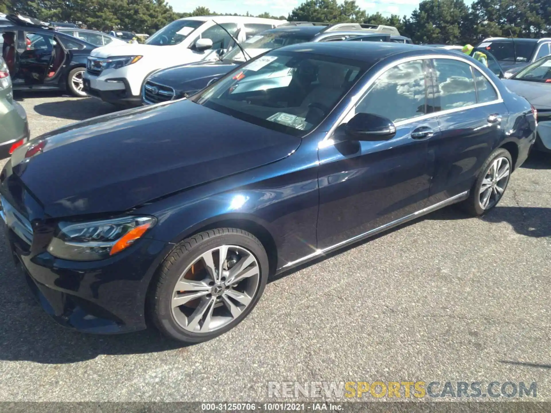 2 Photograph of a damaged car W1KWF8EB6MR611305 MERCEDES-BENZ C-CLASS 2021