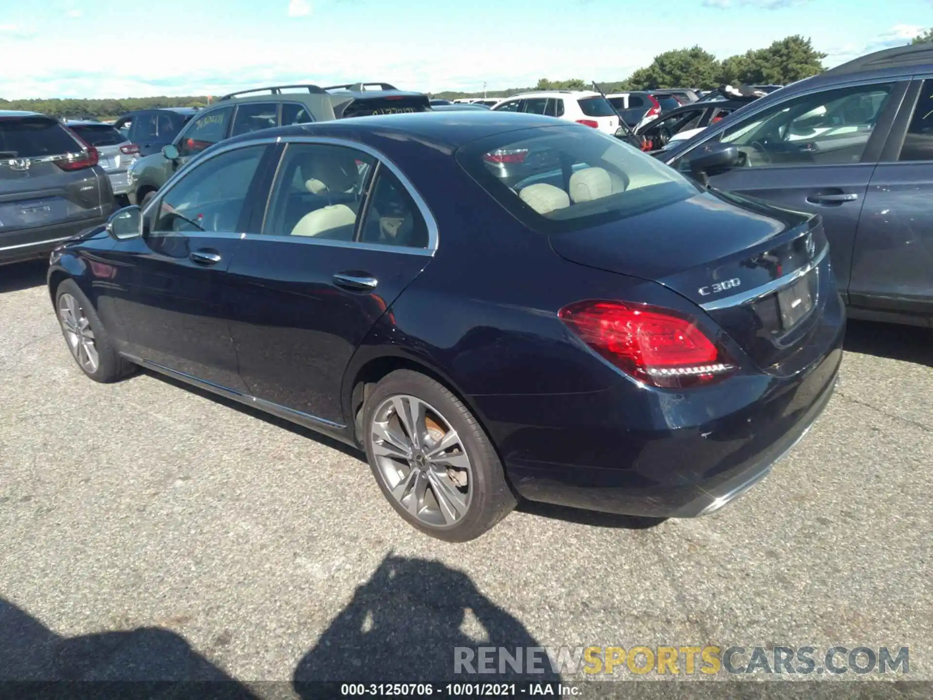 3 Photograph of a damaged car W1KWF8EB6MR611305 MERCEDES-BENZ C-CLASS 2021