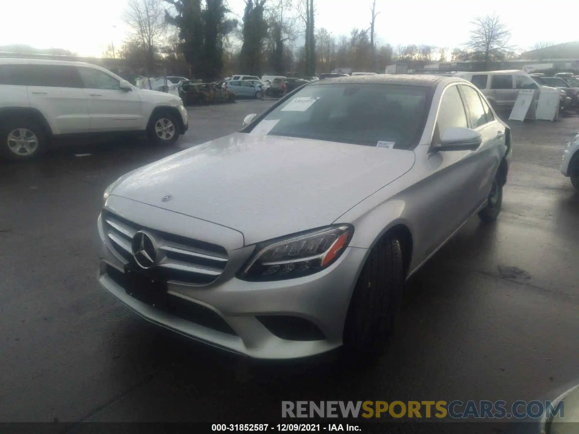 2 Photograph of a damaged car W1KWF8EB6MR626077 MERCEDES-BENZ C-CLASS 2021