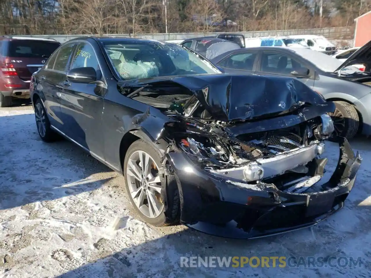 1 Photograph of a damaged car W1KWF8EB6MR628511 MERCEDES-BENZ C-CLASS 2021