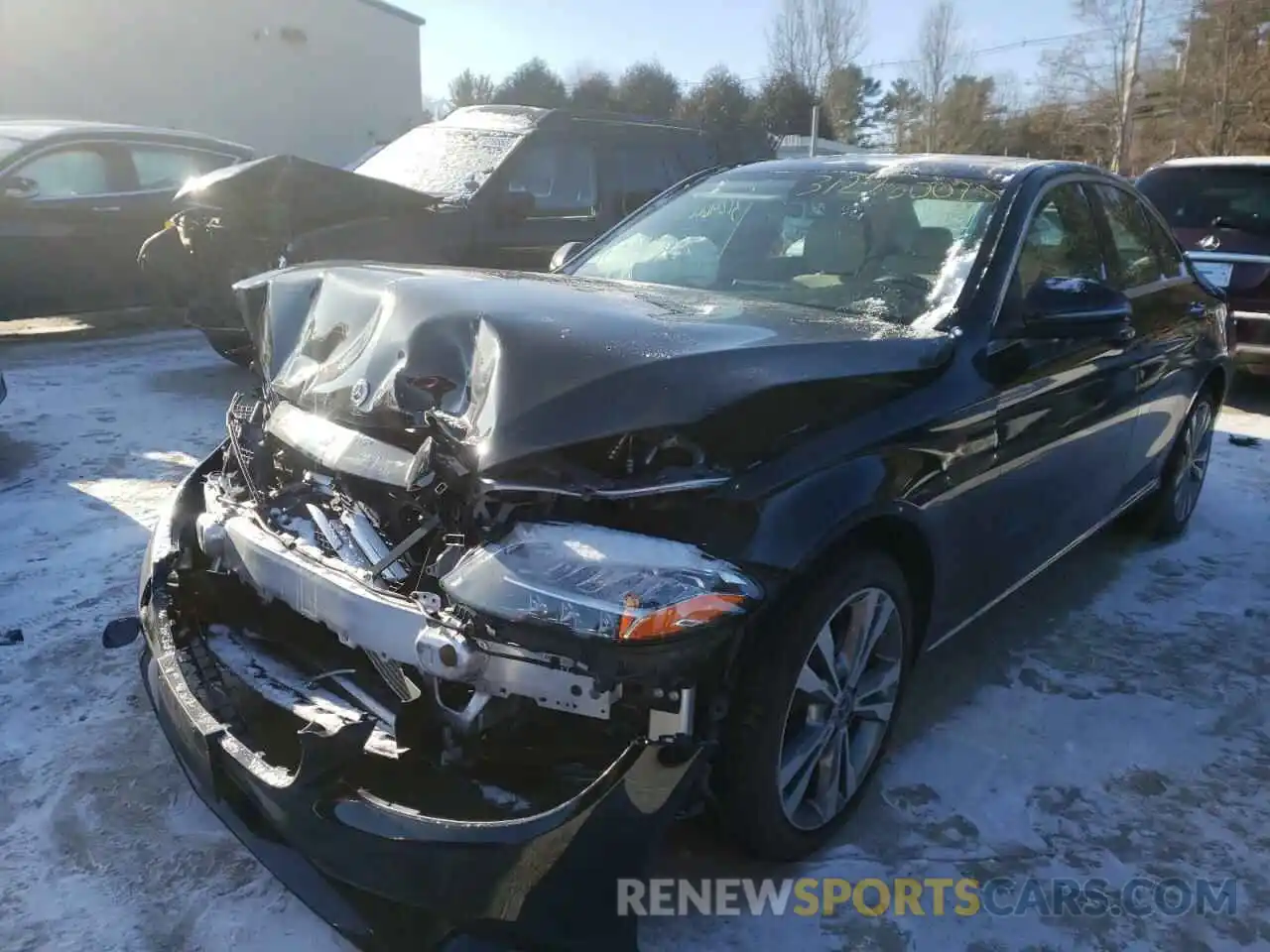 2 Photograph of a damaged car W1KWF8EB6MR628511 MERCEDES-BENZ C-CLASS 2021