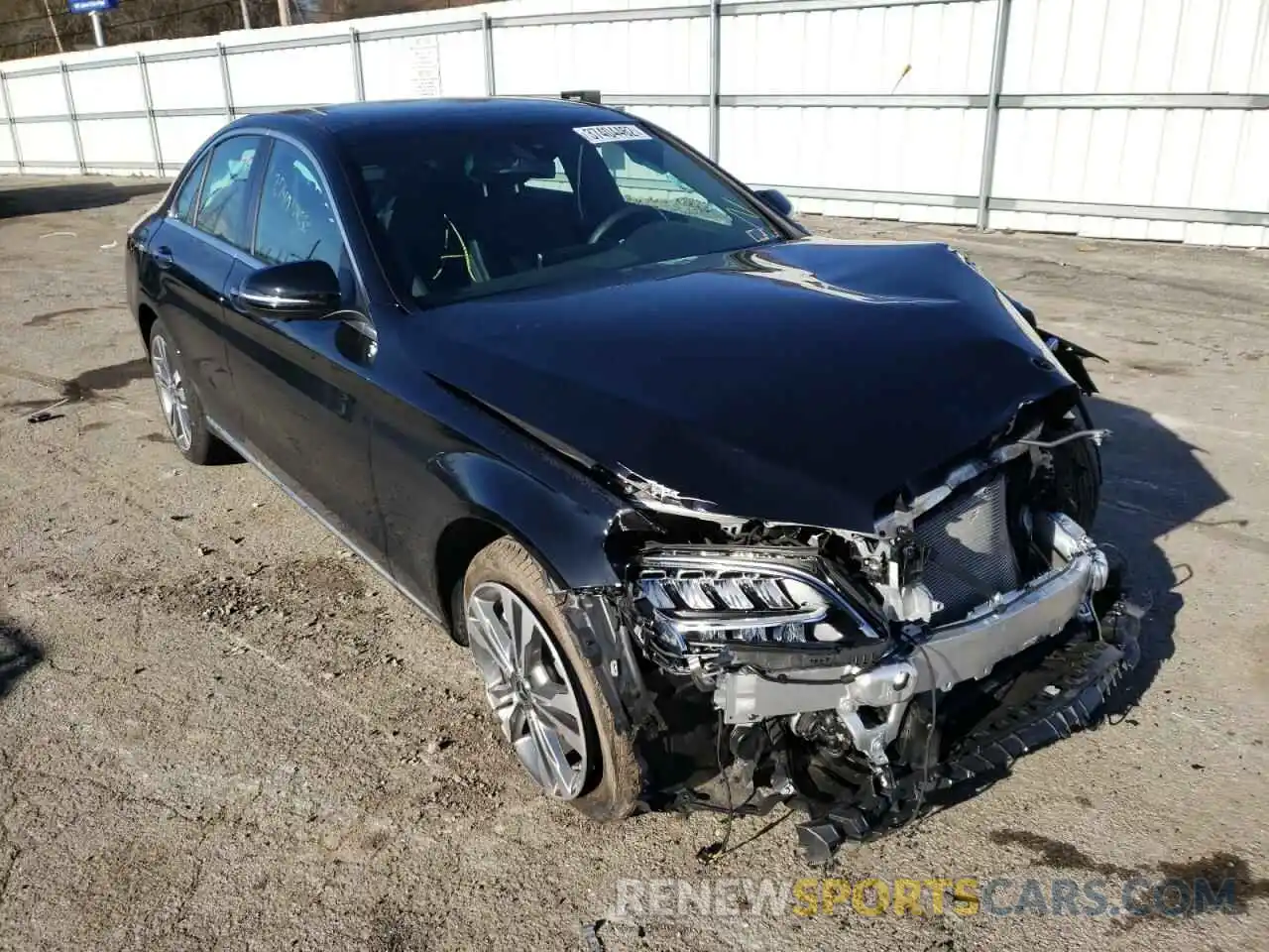 1 Photograph of a damaged car W1KWF8EB6MR639041 MERCEDES-BENZ C-CLASS 2021