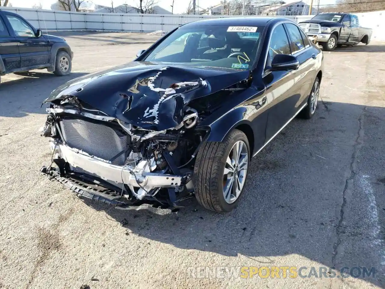 2 Photograph of a damaged car W1KWF8EB6MR639041 MERCEDES-BENZ C-CLASS 2021