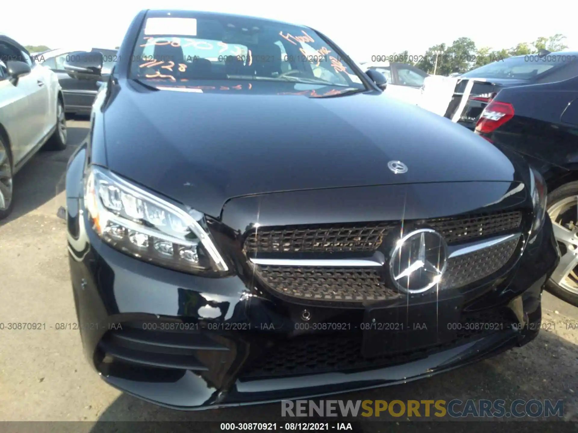 6 Photograph of a damaged car W1KWF8EB6MR639654 MERCEDES-BENZ C-CLASS 2021