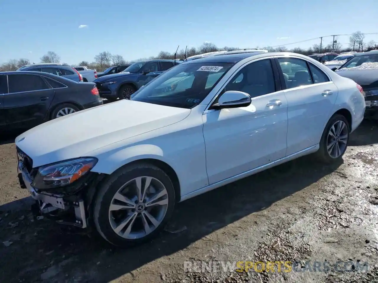 1 Photograph of a damaged car W1KWF8EB6MR643039 MERCEDES-BENZ C-CLASS 2021