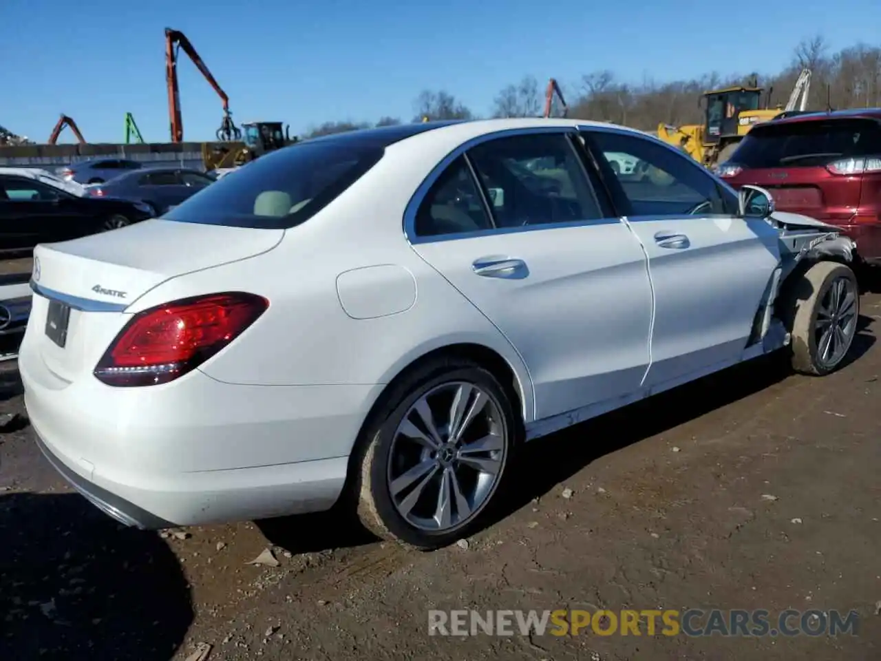 3 Photograph of a damaged car W1KWF8EB6MR643039 MERCEDES-BENZ C-CLASS 2021