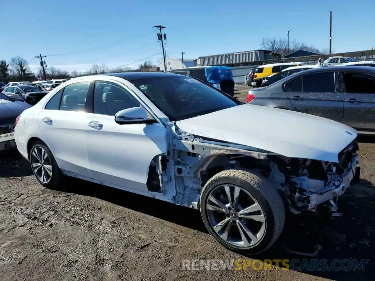 4 Photograph of a damaged car W1KWF8EB6MR643039 MERCEDES-BENZ C-CLASS 2021