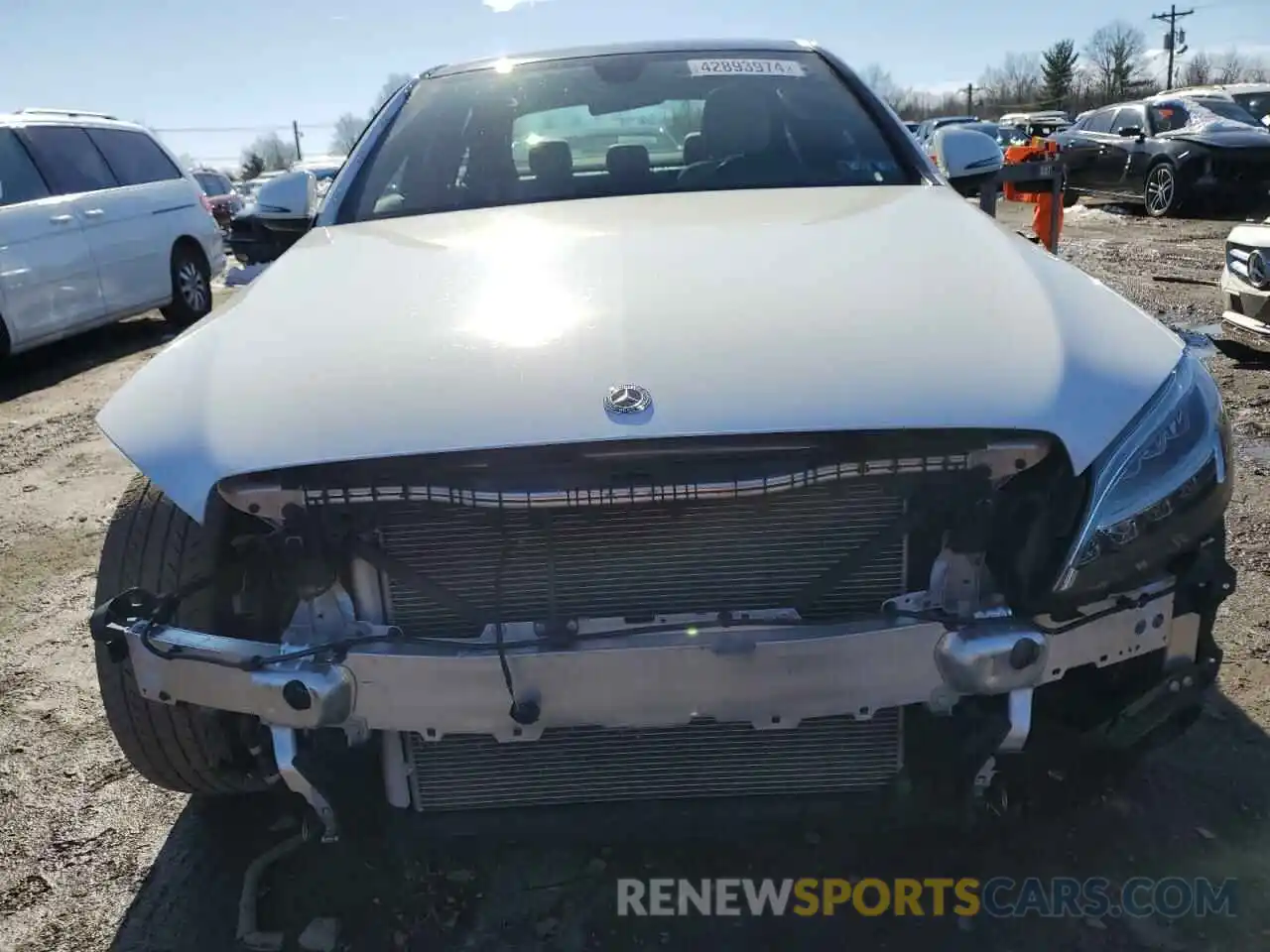 5 Photograph of a damaged car W1KWF8EB6MR643039 MERCEDES-BENZ C-CLASS 2021