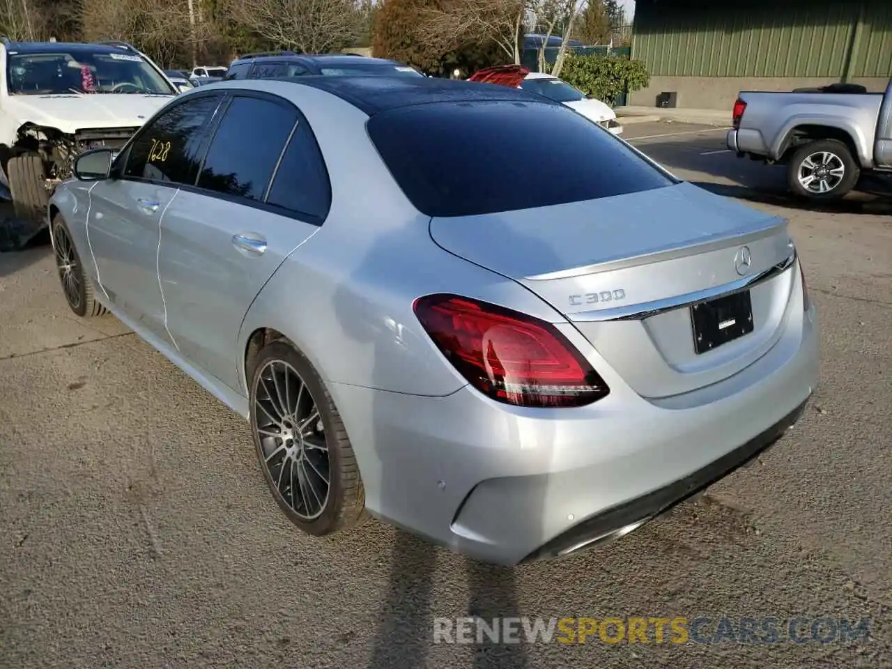 3 Photograph of a damaged car W1KWF8EB6MR643607 MERCEDES-BENZ C-CLASS 2021