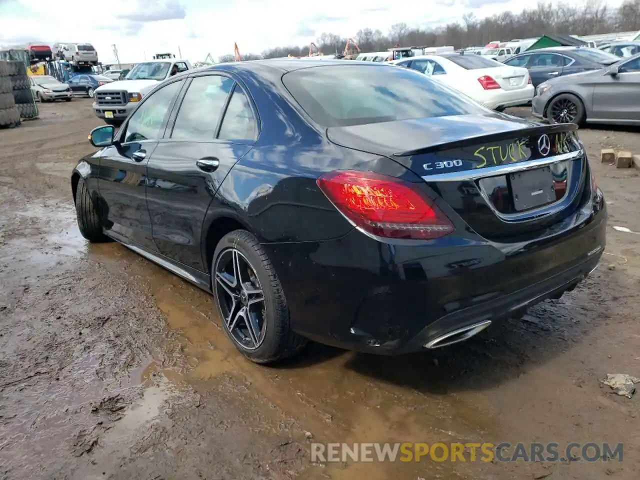 3 Photograph of a damaged car W1KWF8EB6MR644207 MERCEDES-BENZ C-CLASS 2021