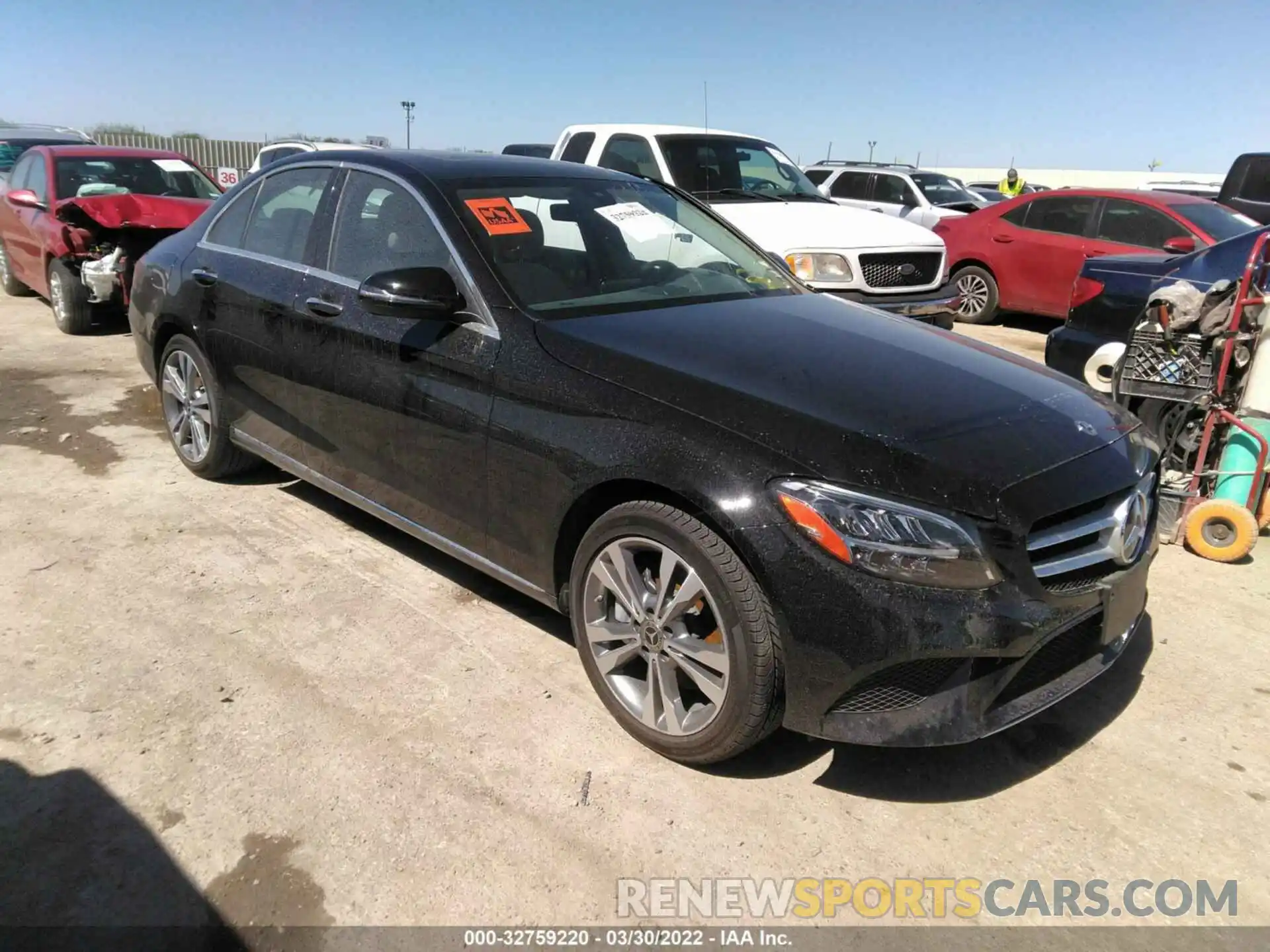 1 Photograph of a damaged car W1KWF8EB6MR651089 MERCEDES-BENZ C-CLASS 2021