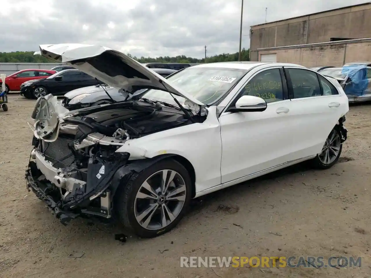 2 Photograph of a damaged car W1KWF8EB7MR627349 MERCEDES-BENZ C-CLASS 2021