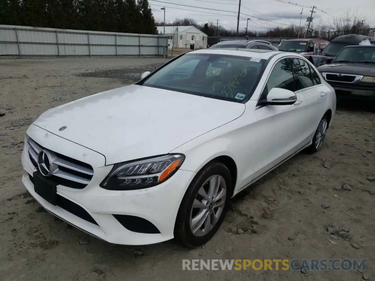 2 Photograph of a damaged car W1KWF8EB7MR630168 MERCEDES-BENZ C-CLASS 2021