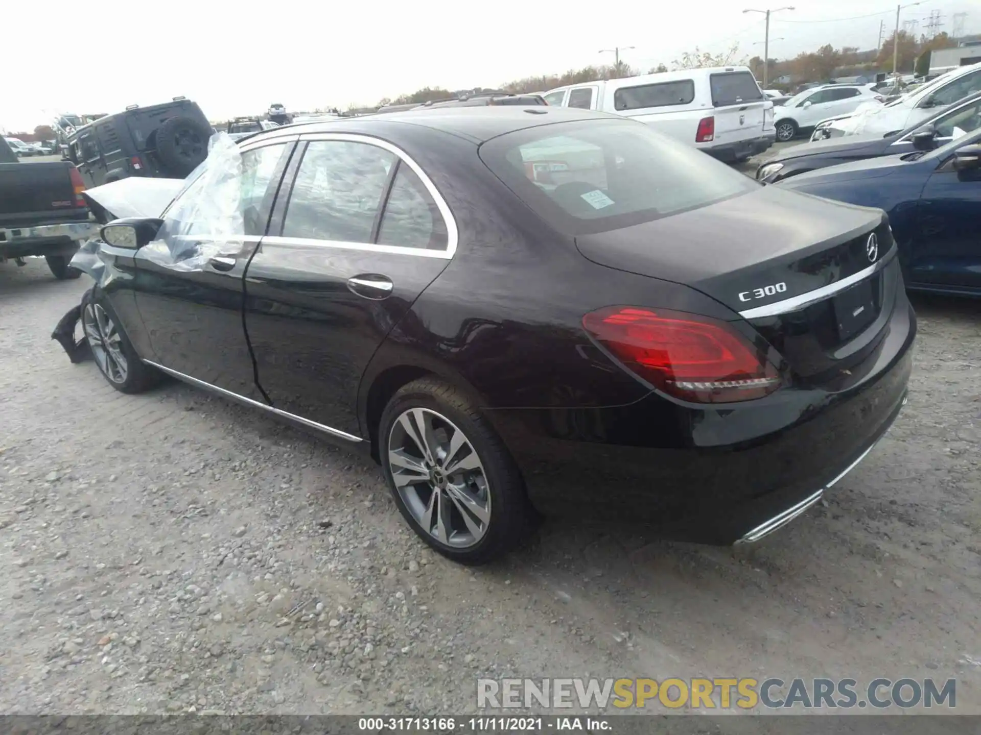 3 Photograph of a damaged car W1KWF8EB7MR632048 MERCEDES-BENZ C-CLASS 2021