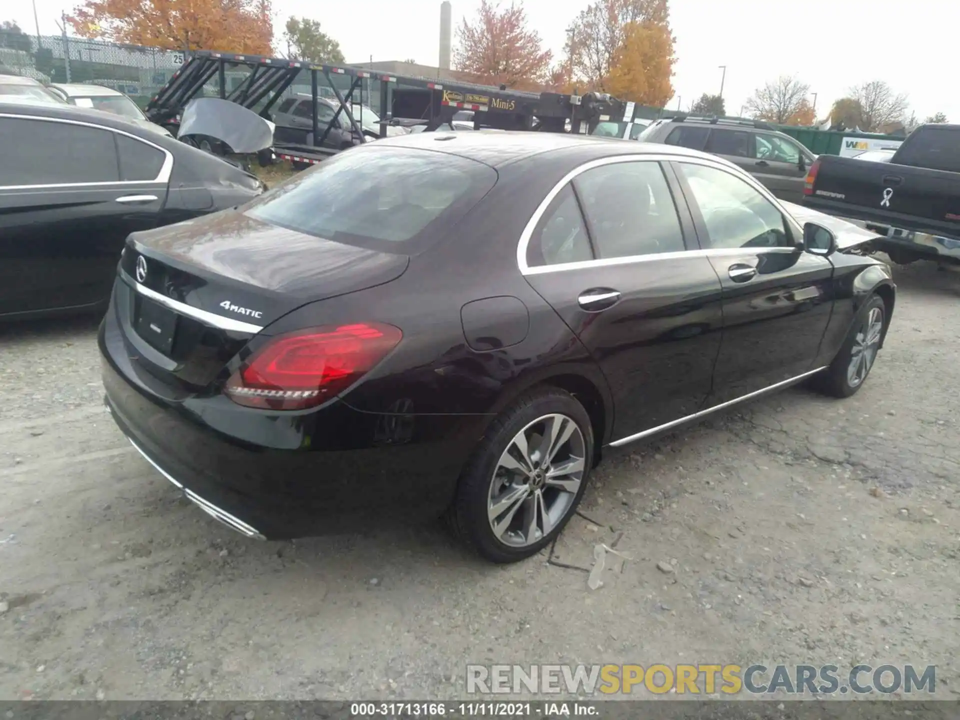 4 Photograph of a damaged car W1KWF8EB7MR632048 MERCEDES-BENZ C-CLASS 2021