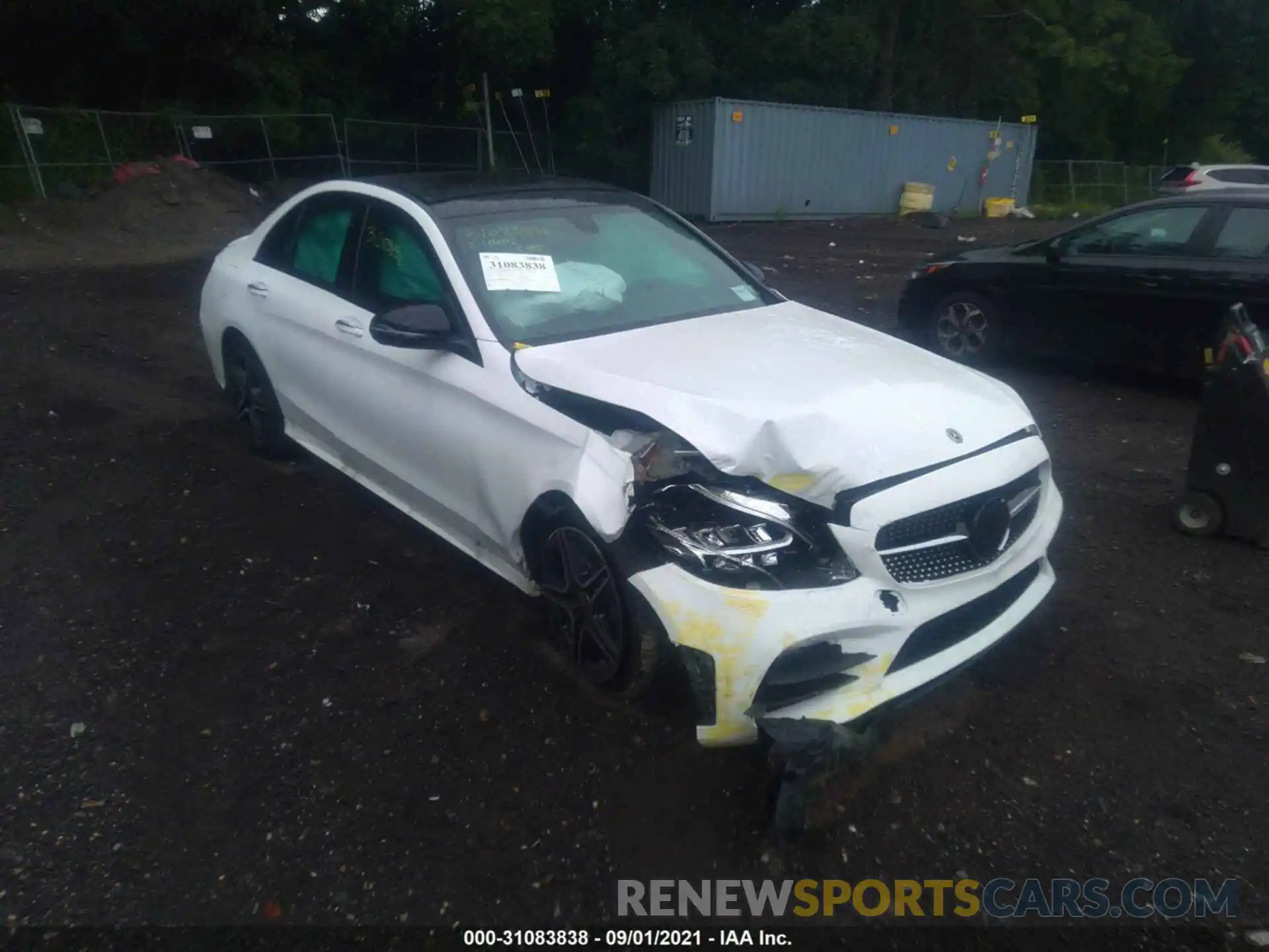 1 Photograph of a damaged car W1KWF8EB7MR634592 MERCEDES-BENZ C-CLASS 2021