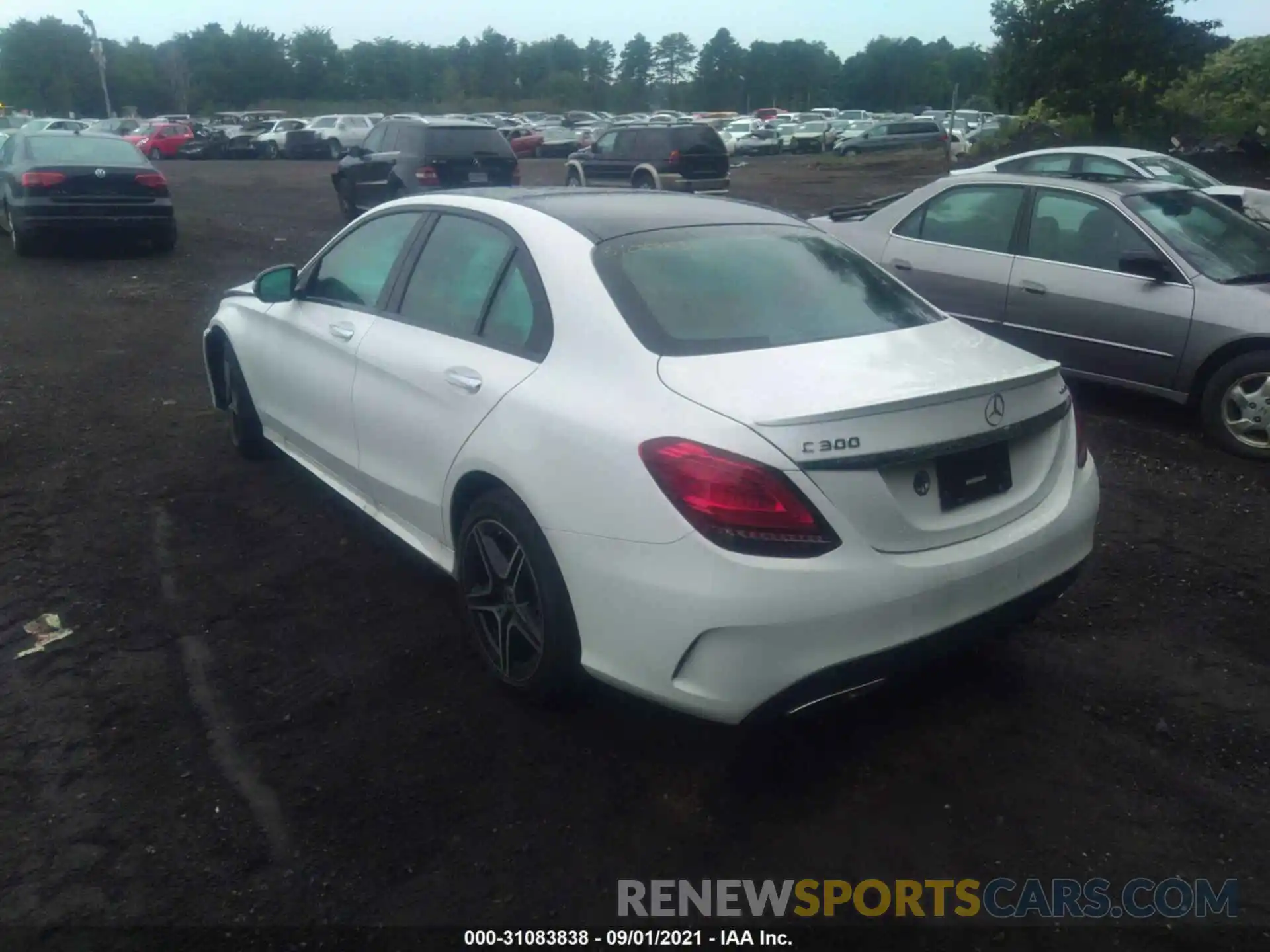 3 Photograph of a damaged car W1KWF8EB7MR634592 MERCEDES-BENZ C-CLASS 2021