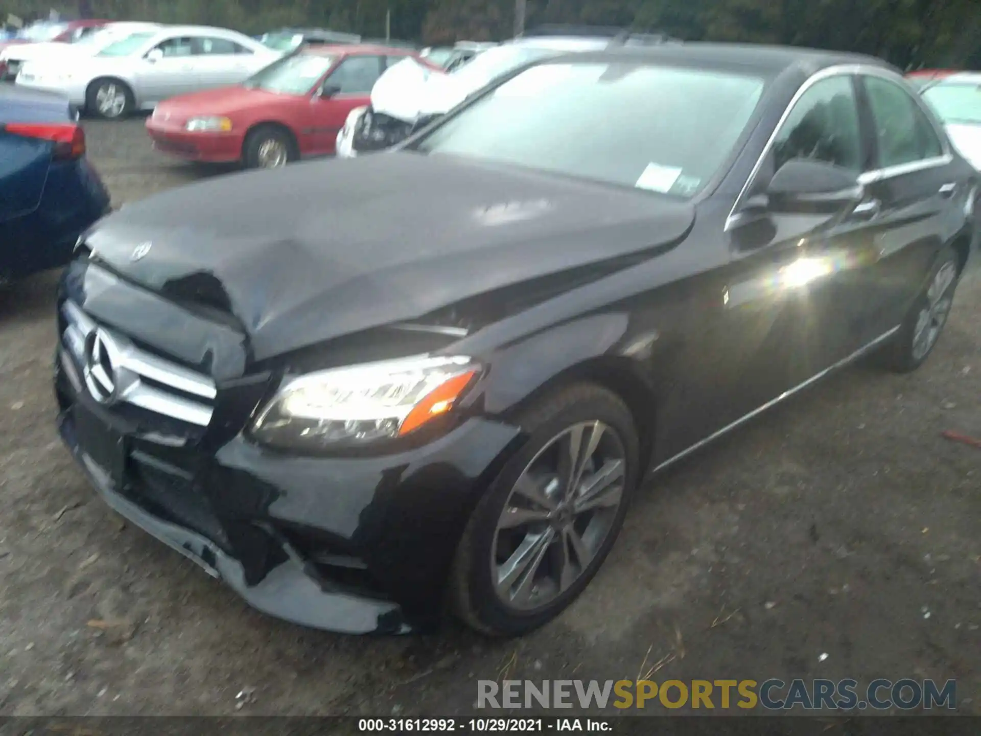 2 Photograph of a damaged car W1KWF8EB7MR634740 MERCEDES-BENZ C-CLASS 2021