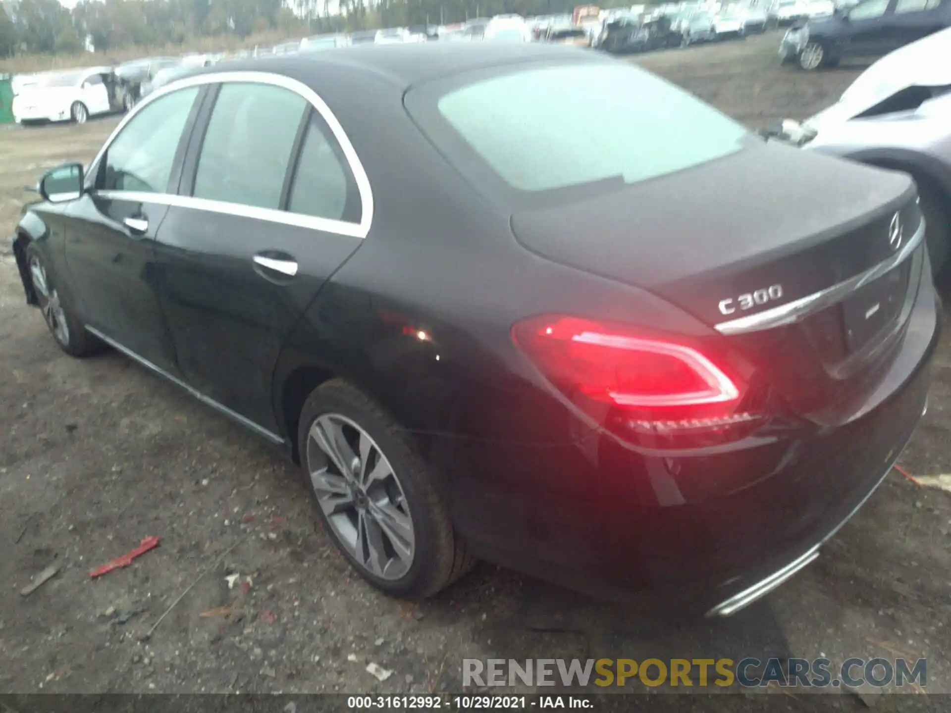 3 Photograph of a damaged car W1KWF8EB7MR634740 MERCEDES-BENZ C-CLASS 2021