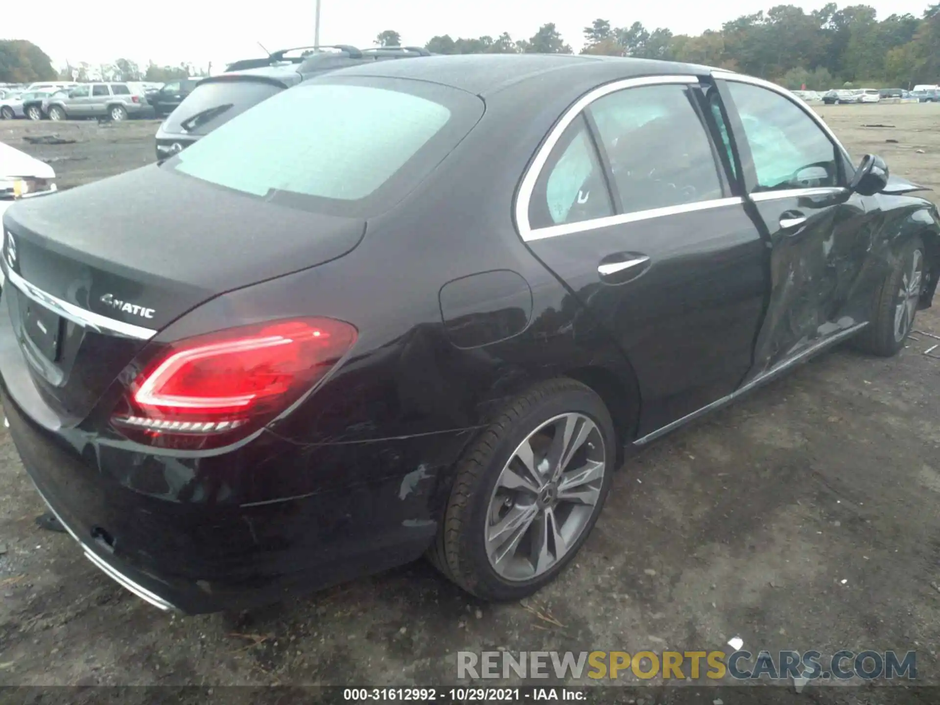 4 Photograph of a damaged car W1KWF8EB7MR634740 MERCEDES-BENZ C-CLASS 2021