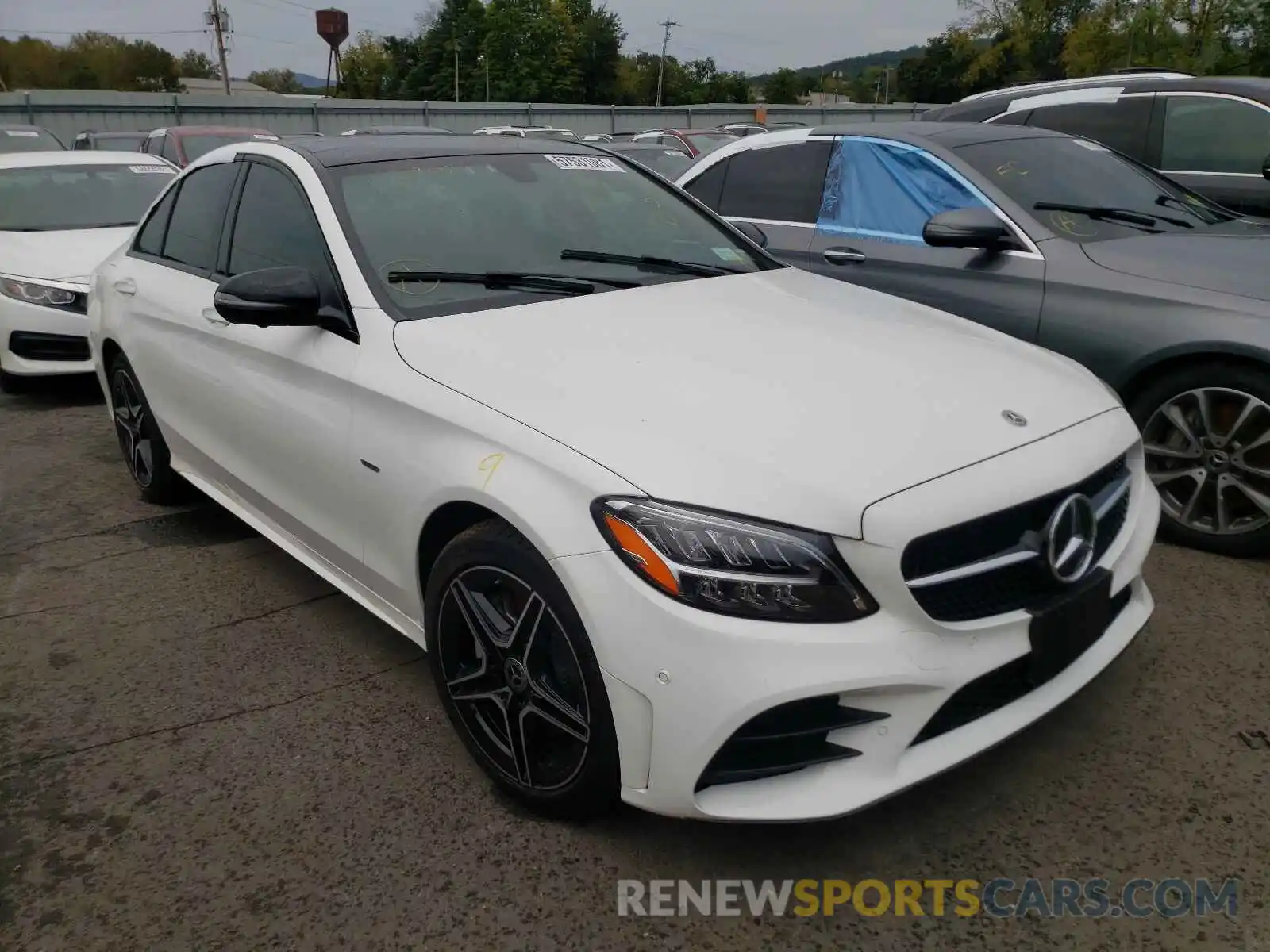 1 Photograph of a damaged car W1KWF8EB7MR640781 MERCEDES-BENZ C-CLASS 2021