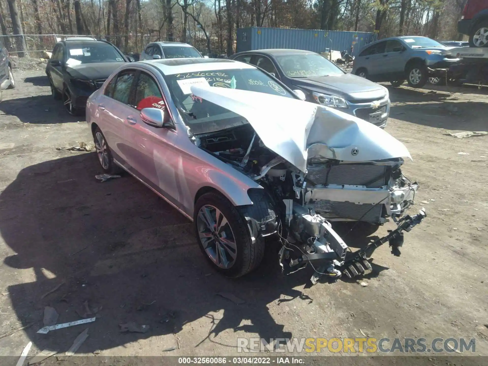 1 Photograph of a damaged car W1KWF8EB7MR646502 MERCEDES-BENZ C-CLASS 2021