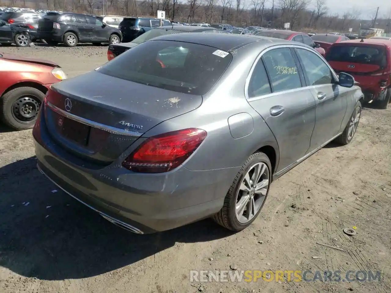 4 Photograph of a damaged car W1KWF8EB8MR634858 MERCEDES-BENZ C-CLASS 2021