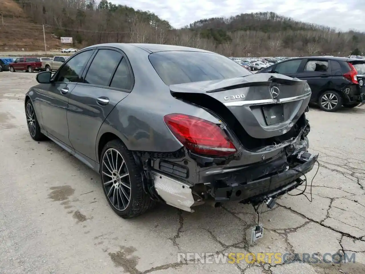 3 Photograph of a damaged car W1KWF8EB8MR638750 MERCEDES-BENZ C-CLASS 2021