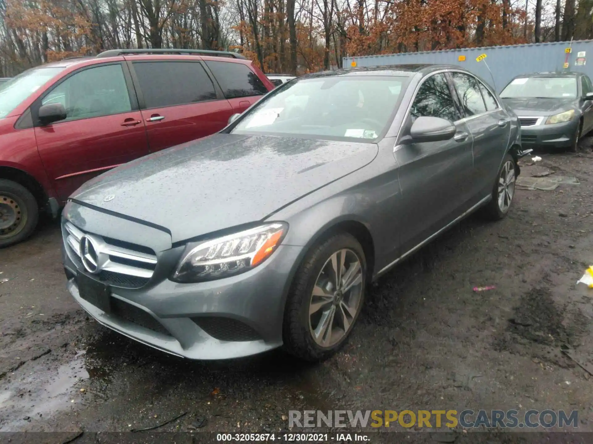 2 Photograph of a damaged car W1KWF8EB8MR640868 MERCEDES-BENZ C-CLASS 2021