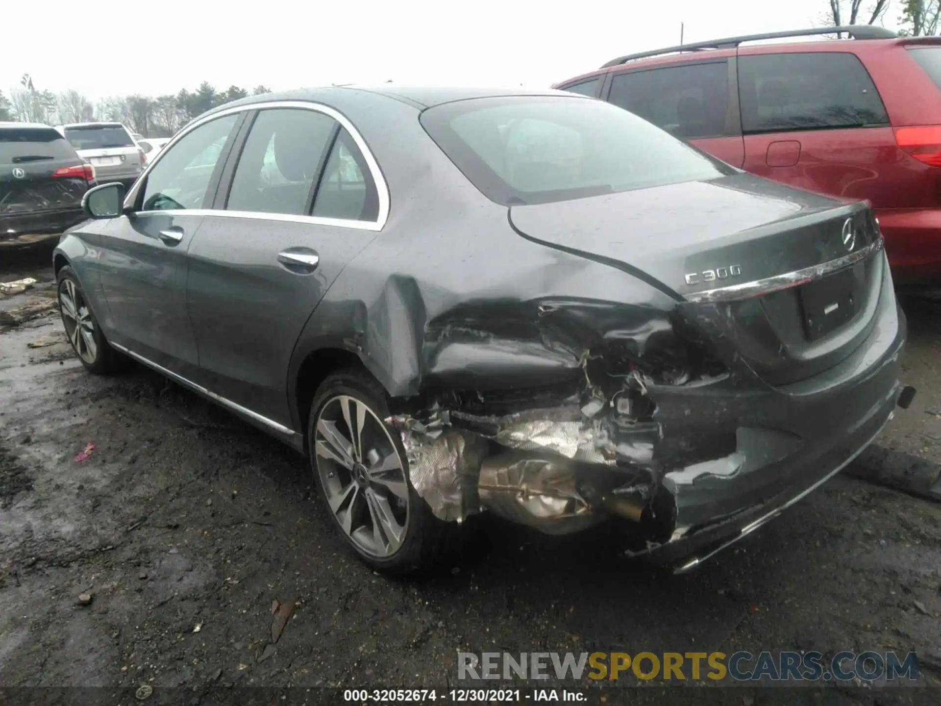 3 Photograph of a damaged car W1KWF8EB8MR640868 MERCEDES-BENZ C-CLASS 2021