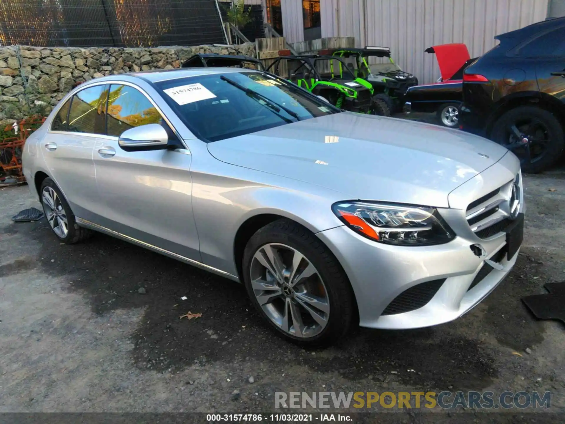 1 Photograph of a damaged car W1KWF8EB8MR642068 MERCEDES-BENZ C-CLASS 2021