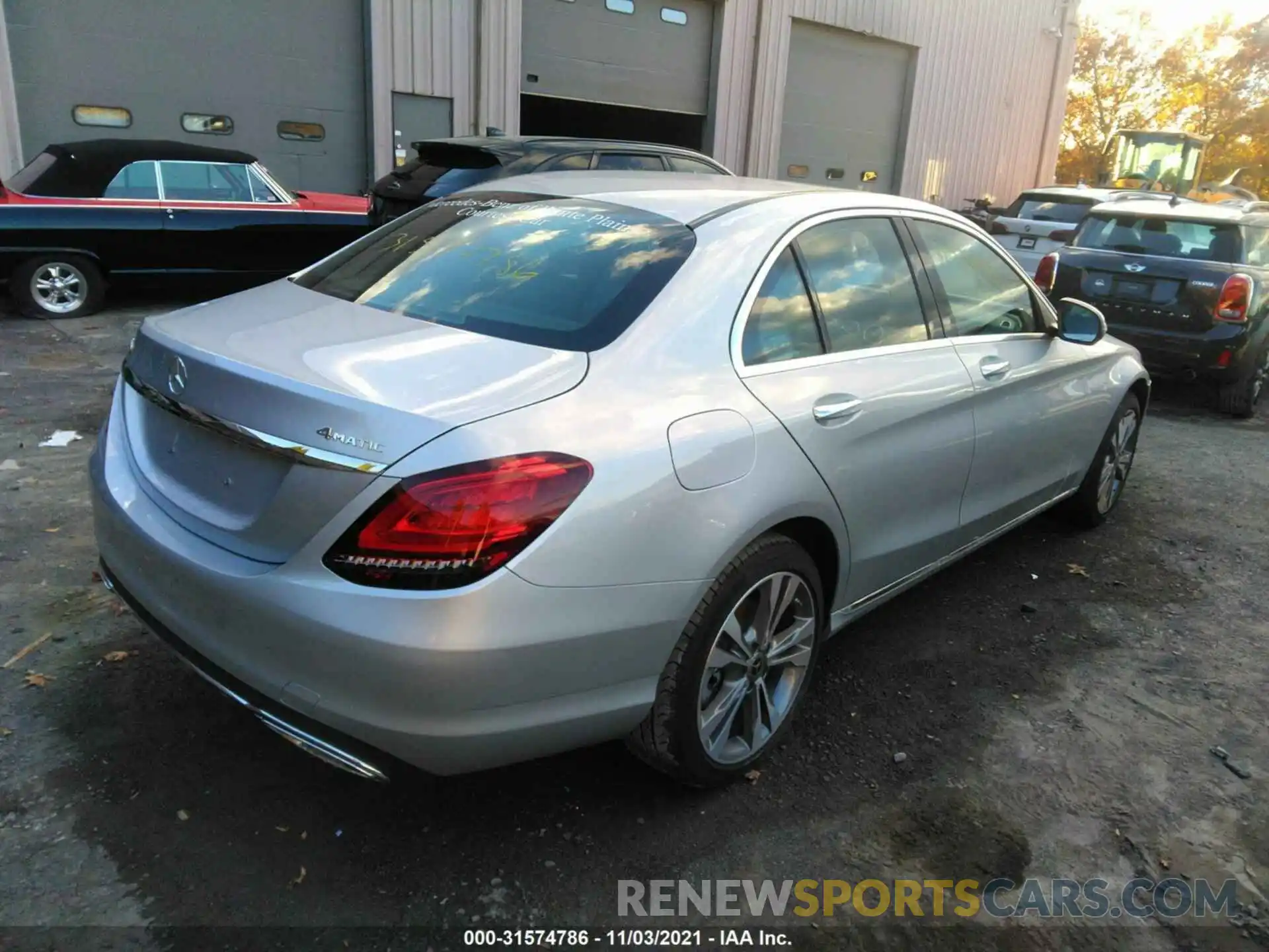 4 Photograph of a damaged car W1KWF8EB8MR642068 MERCEDES-BENZ C-CLASS 2021