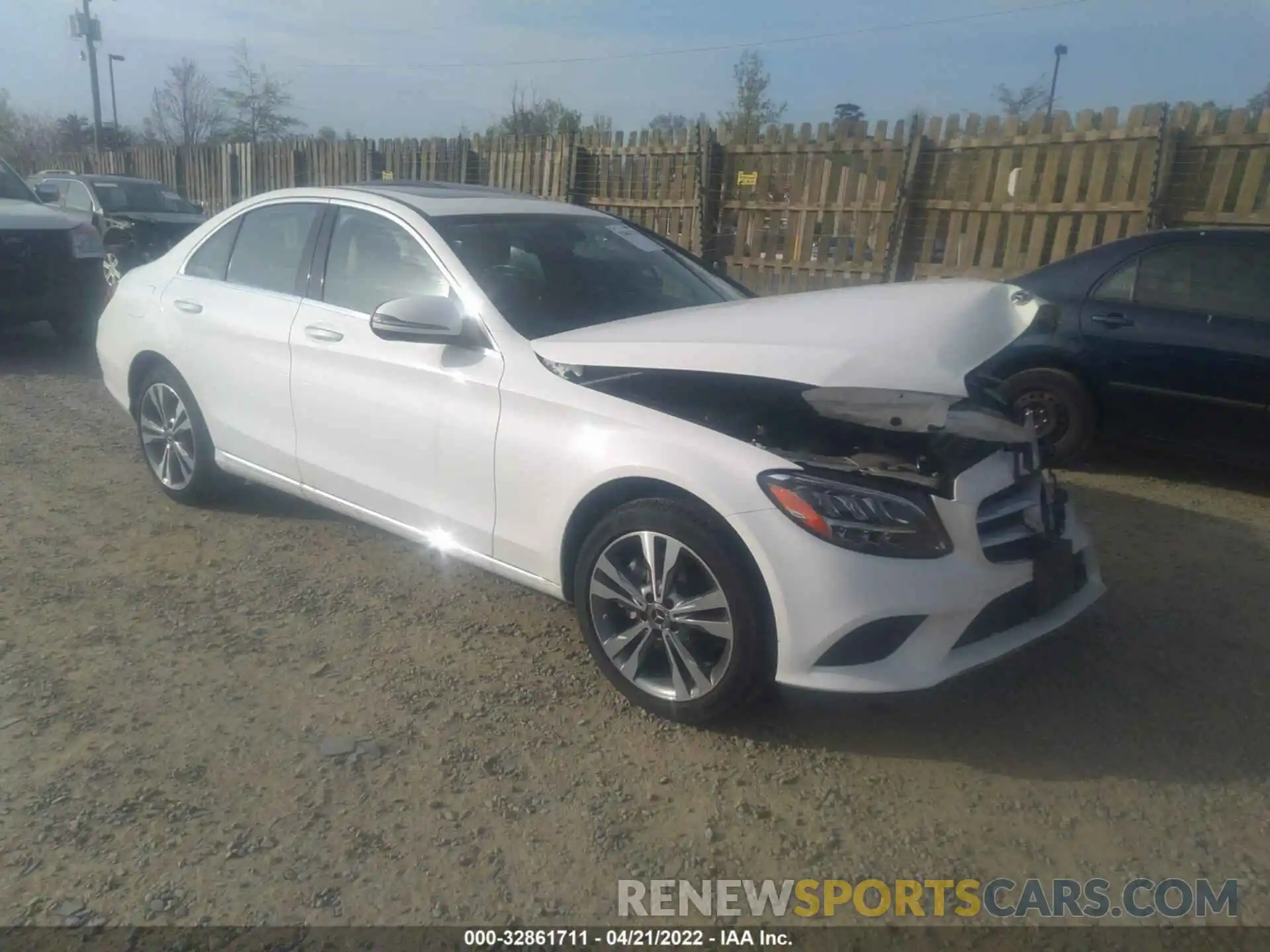 1 Photograph of a damaged car W1KWF8EB8MR642555 MERCEDES-BENZ C-CLASS 2021