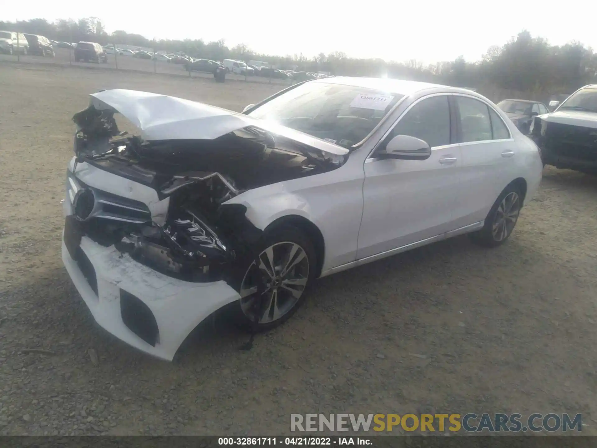 2 Photograph of a damaged car W1KWF8EB8MR642555 MERCEDES-BENZ C-CLASS 2021