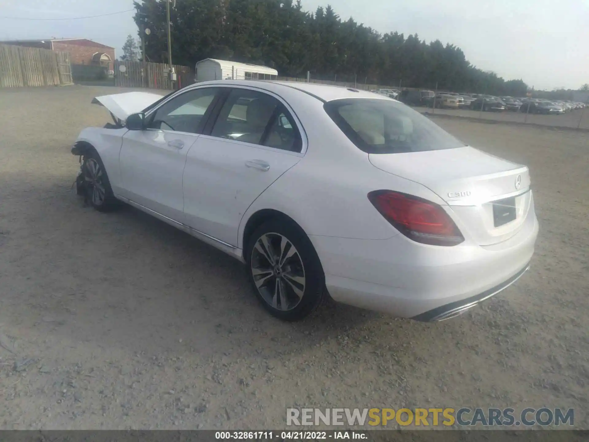 3 Photograph of a damaged car W1KWF8EB8MR642555 MERCEDES-BENZ C-CLASS 2021