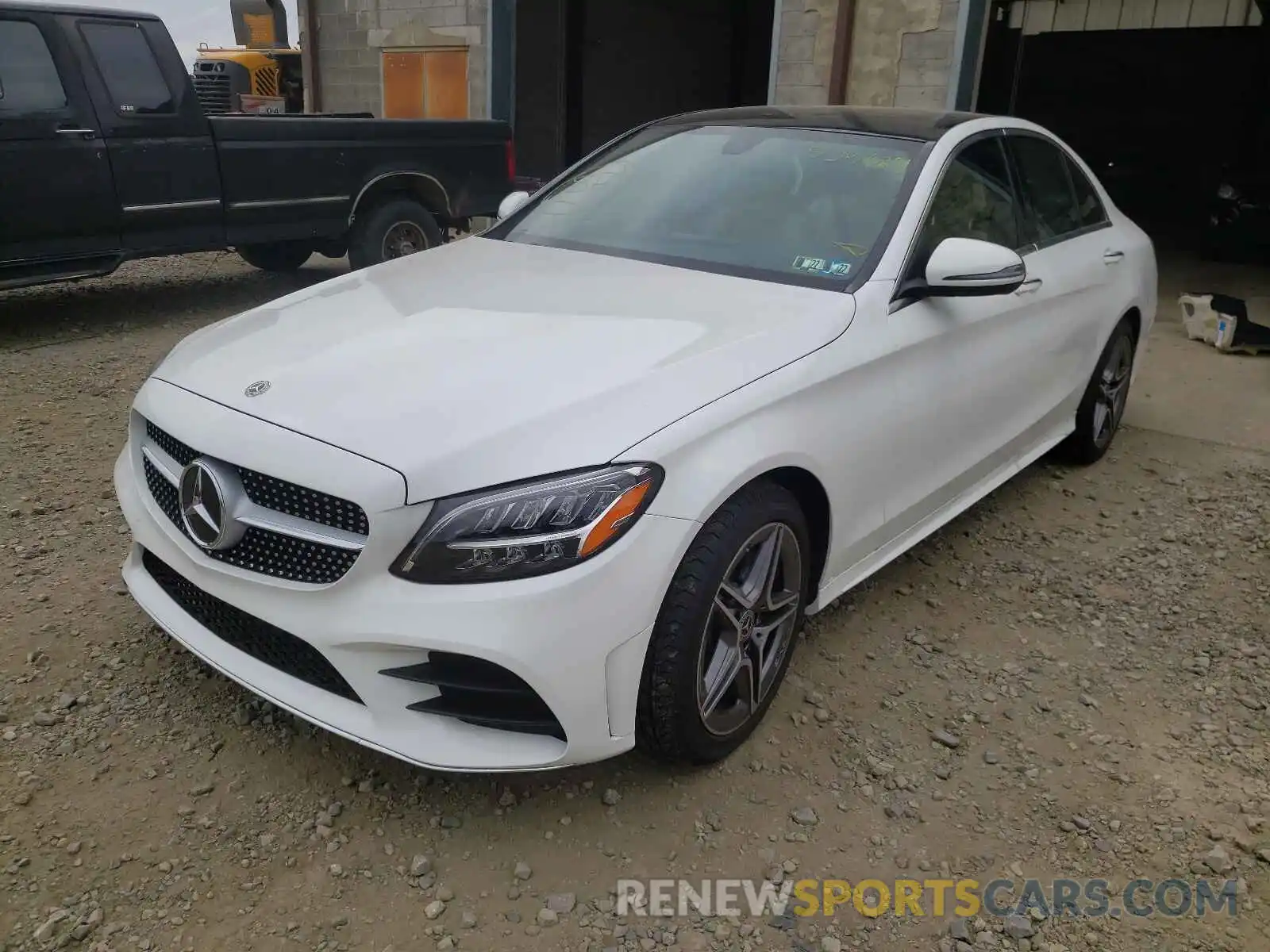 2 Photograph of a damaged car W1KWF8EB8MR643737 MERCEDES-BENZ C-CLASS 2021