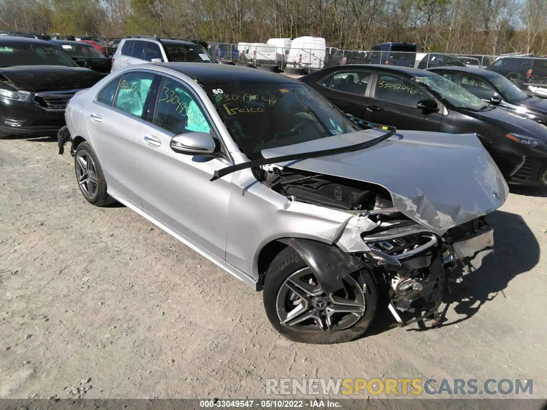 1 Photograph of a damaged car W1KWF8EB8MR643897 MERCEDES-BENZ C-CLASS 2021