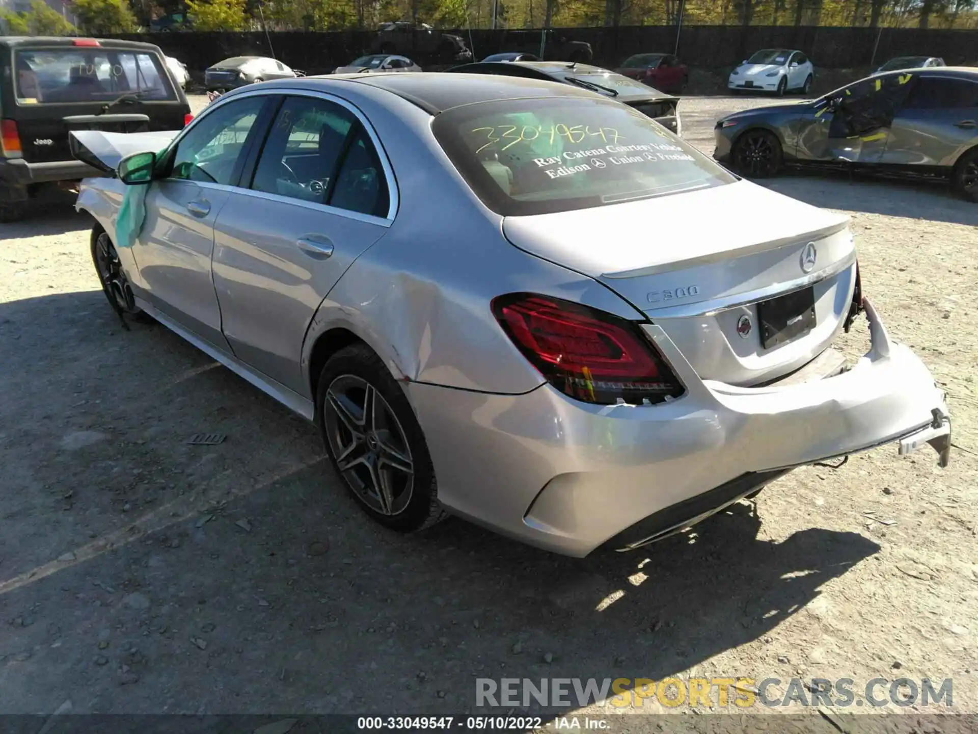 3 Photograph of a damaged car W1KWF8EB8MR643897 MERCEDES-BENZ C-CLASS 2021