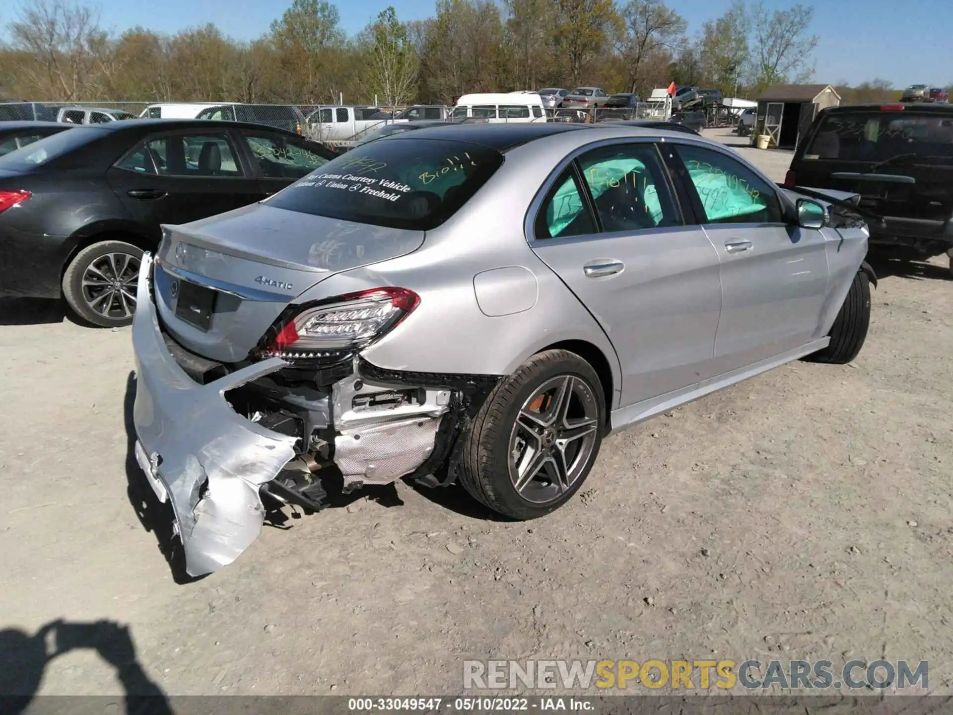 4 Photograph of a damaged car W1KWF8EB8MR643897 MERCEDES-BENZ C-CLASS 2021