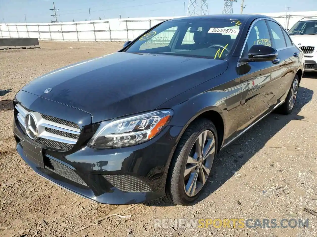 2 Photograph of a damaged car W1KWF8EB8MR646508 MERCEDES-BENZ C-CLASS 2021