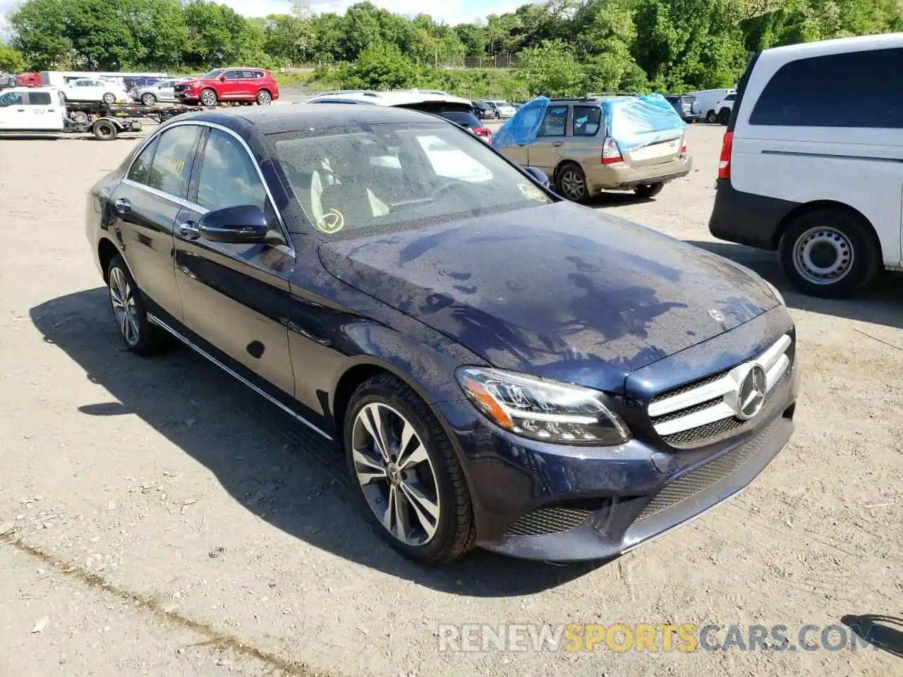 1 Photograph of a damaged car W1KWF8EB8MR646914 MERCEDES-BENZ C-CLASS 2021