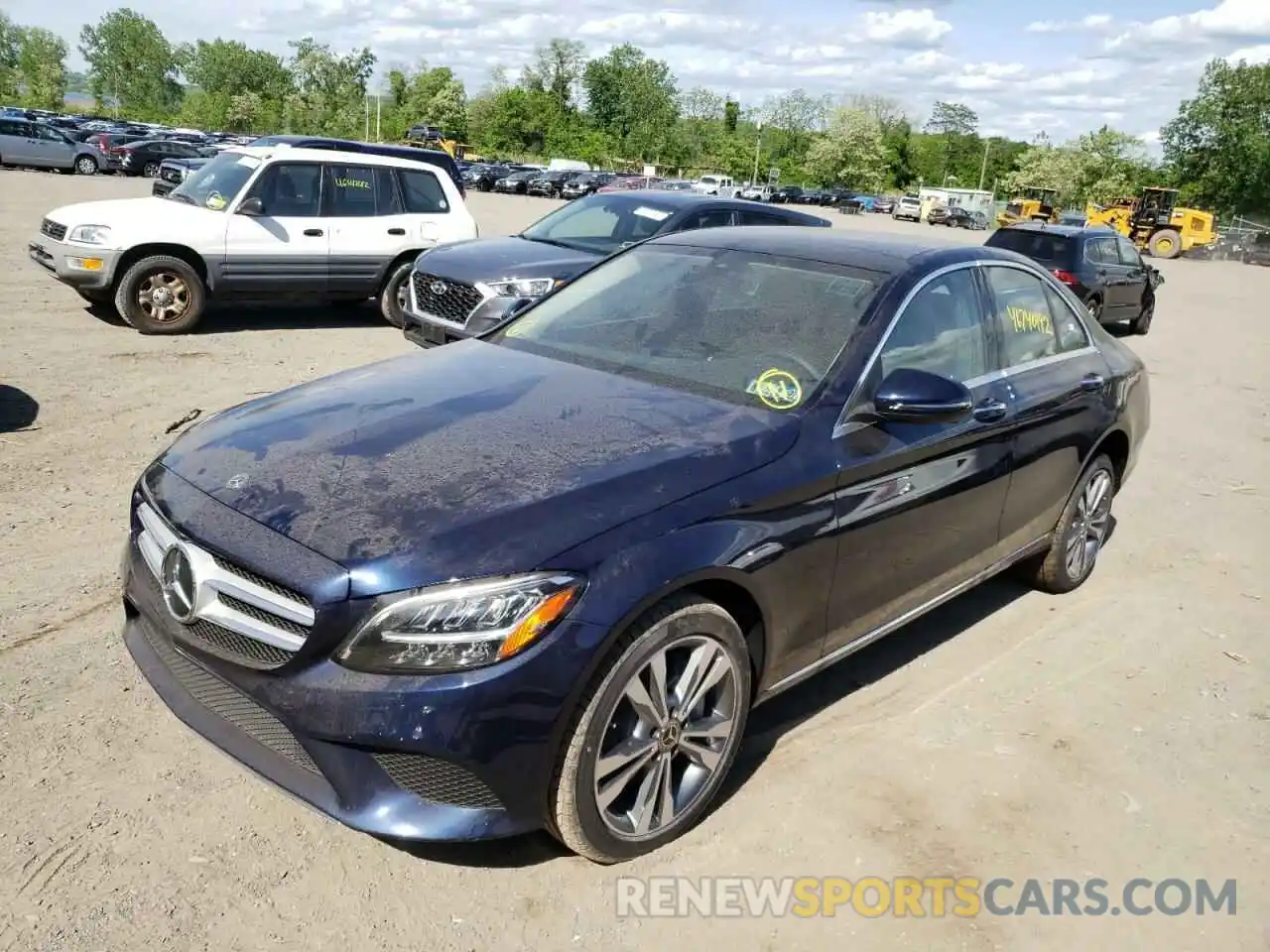 2 Photograph of a damaged car W1KWF8EB8MR646914 MERCEDES-BENZ C-CLASS 2021