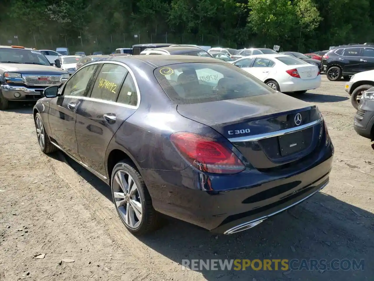 3 Photograph of a damaged car W1KWF8EB8MR646914 MERCEDES-BENZ C-CLASS 2021