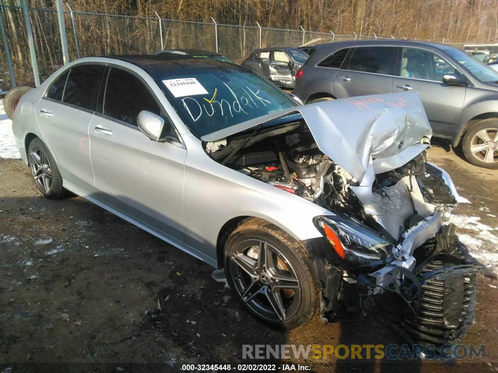 1 Photograph of a damaged car W1KWF8EB8MR647643 MERCEDES-BENZ C-CLASS 2021