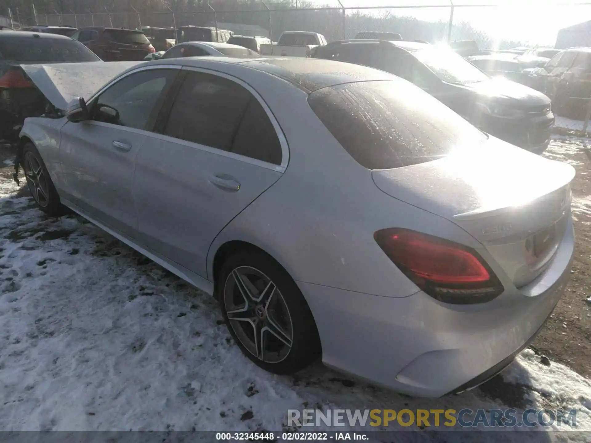 3 Photograph of a damaged car W1KWF8EB8MR647643 MERCEDES-BENZ C-CLASS 2021