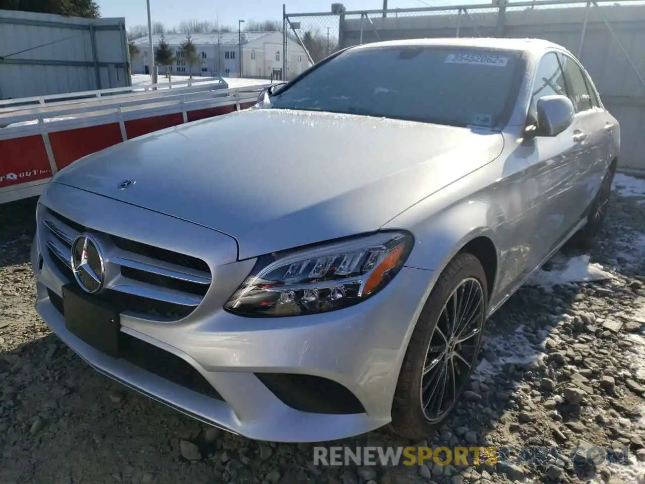 2 Photograph of a damaged car W1KWF8EB8MR649750 MERCEDES-BENZ C-CLASS 2021