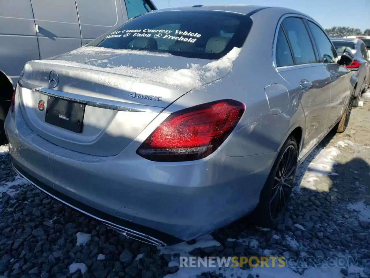 4 Photograph of a damaged car W1KWF8EB8MR649750 MERCEDES-BENZ C-CLASS 2021