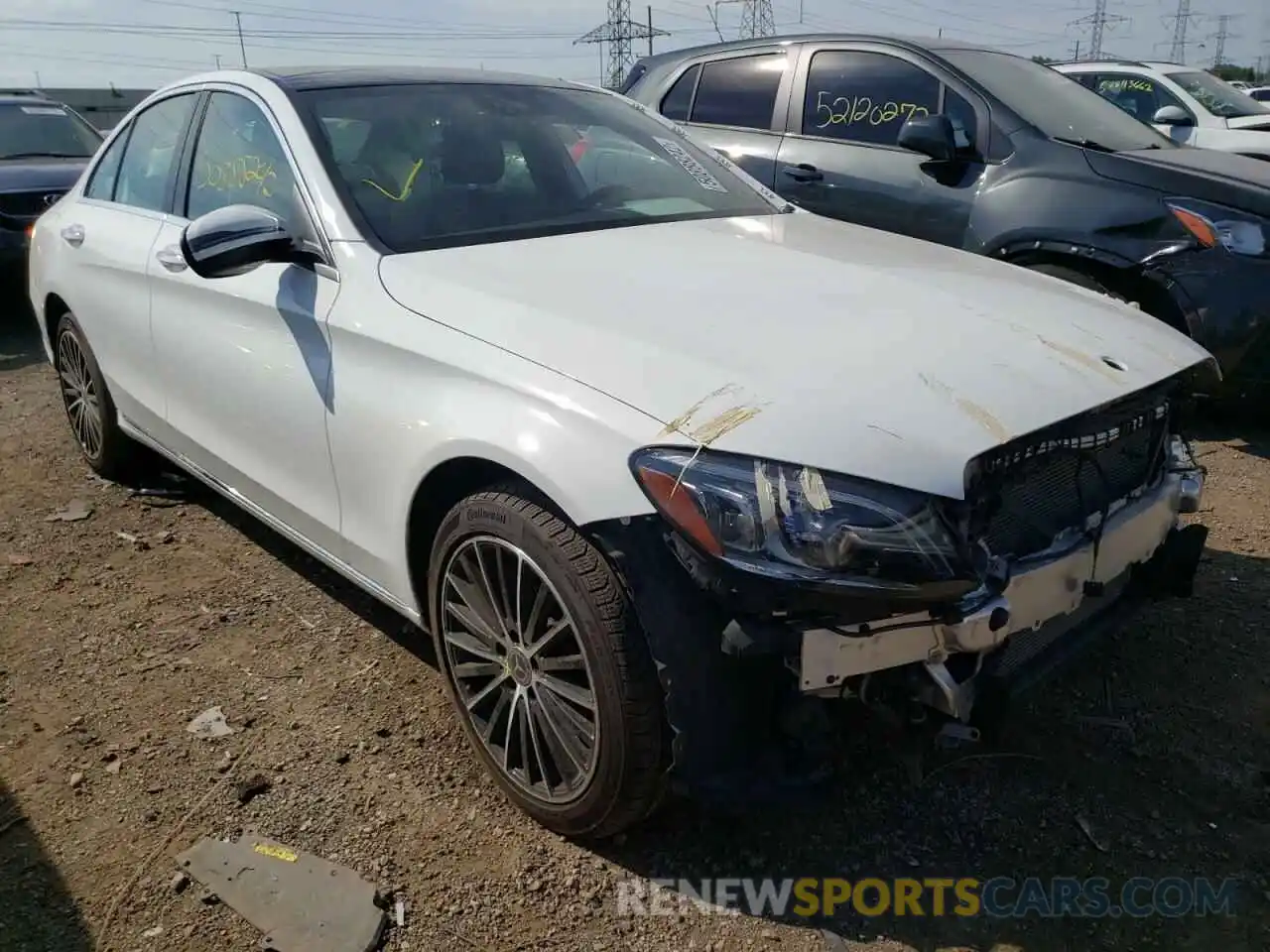 1 Photograph of a damaged car W1KWF8EB9MR615039 MERCEDES-BENZ C-CLASS 2021